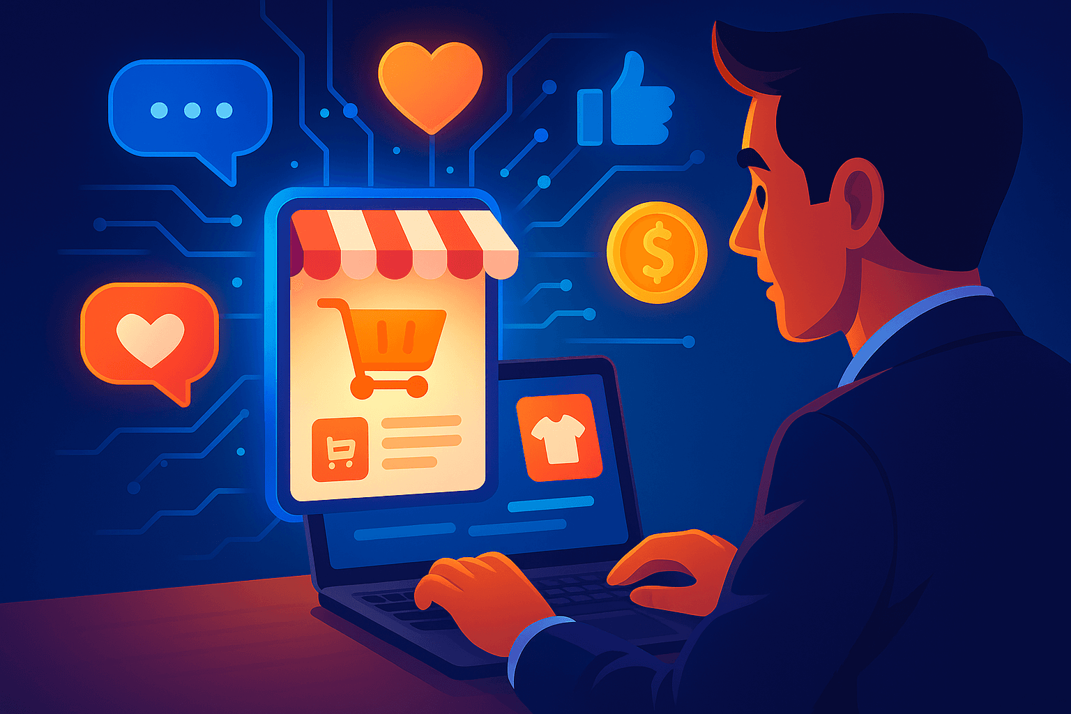 Screenshot of a multi-channel ecommerce store