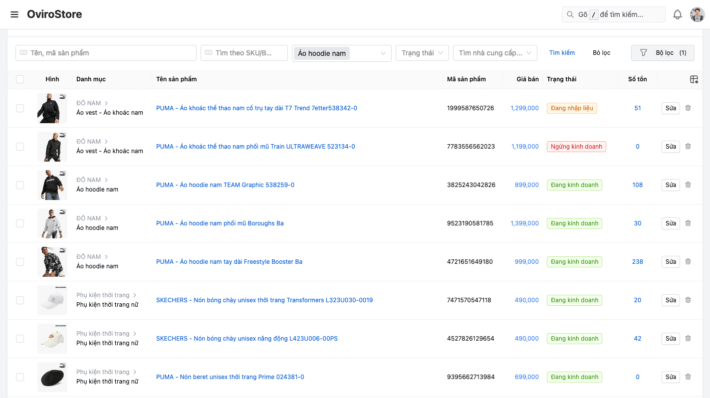 PIM Screenshot