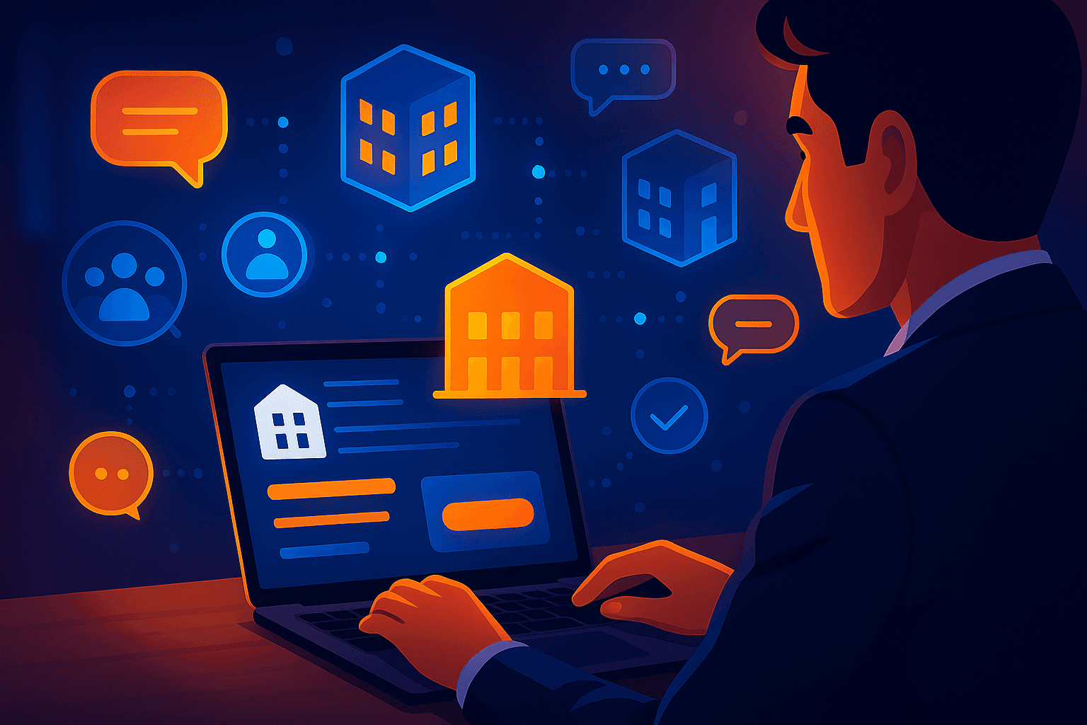 Screenshot of a multicompany app