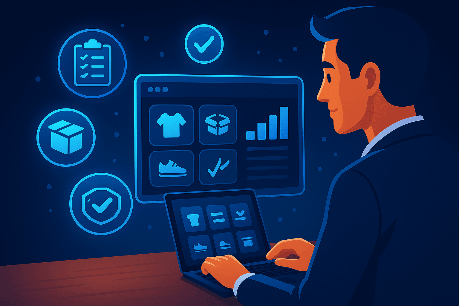 Screenshot of a warehouse app