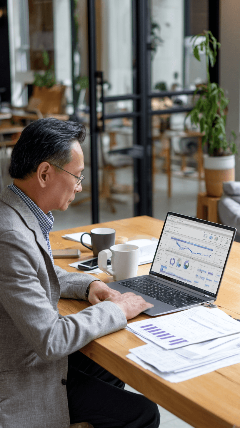 Doanh nhân quản lý bán hàng đa kênh