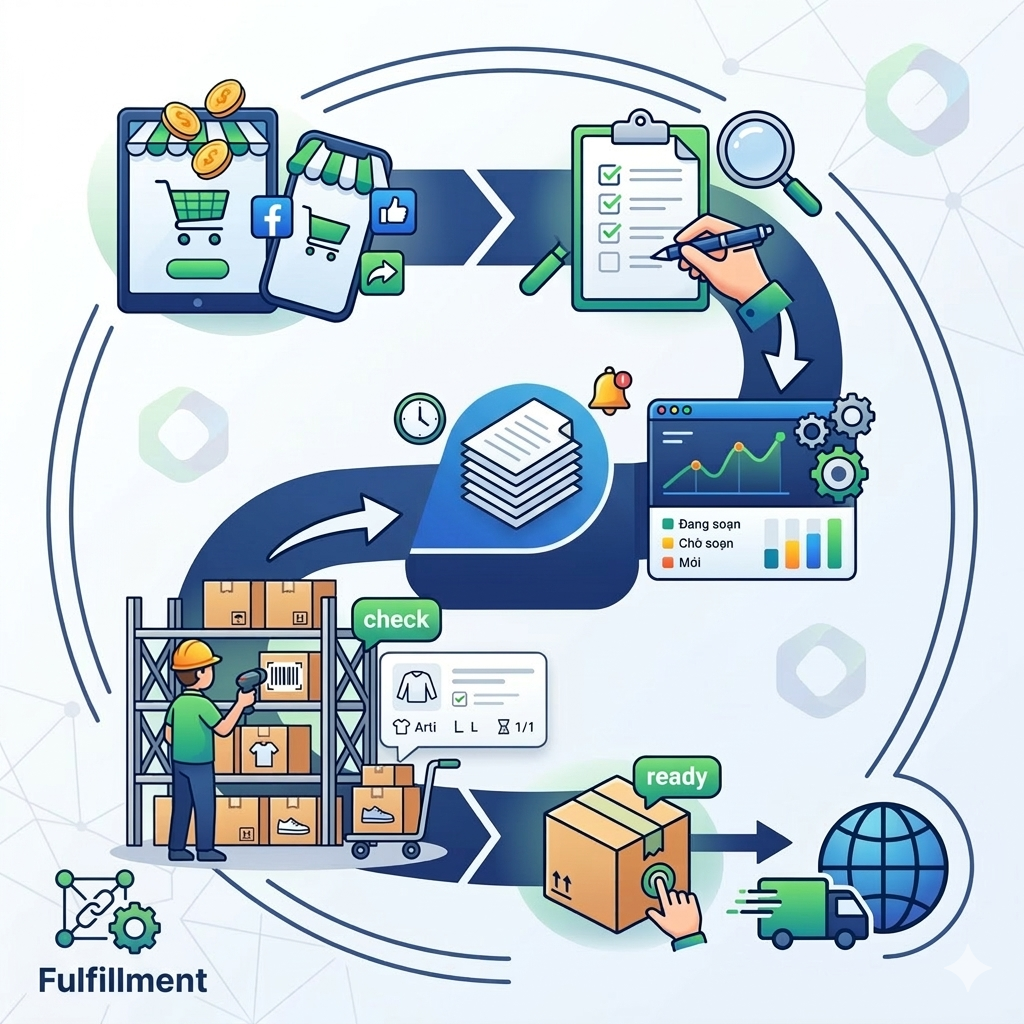 Tối ưu quy trình soạn hàng cho chuỗi bán lẻ đa kênh