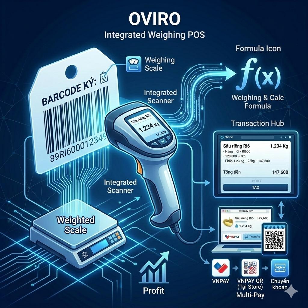 Giải pháp đột phá cho cửa hàng thực phẩm với tính năng Barcode cân ký thông minh